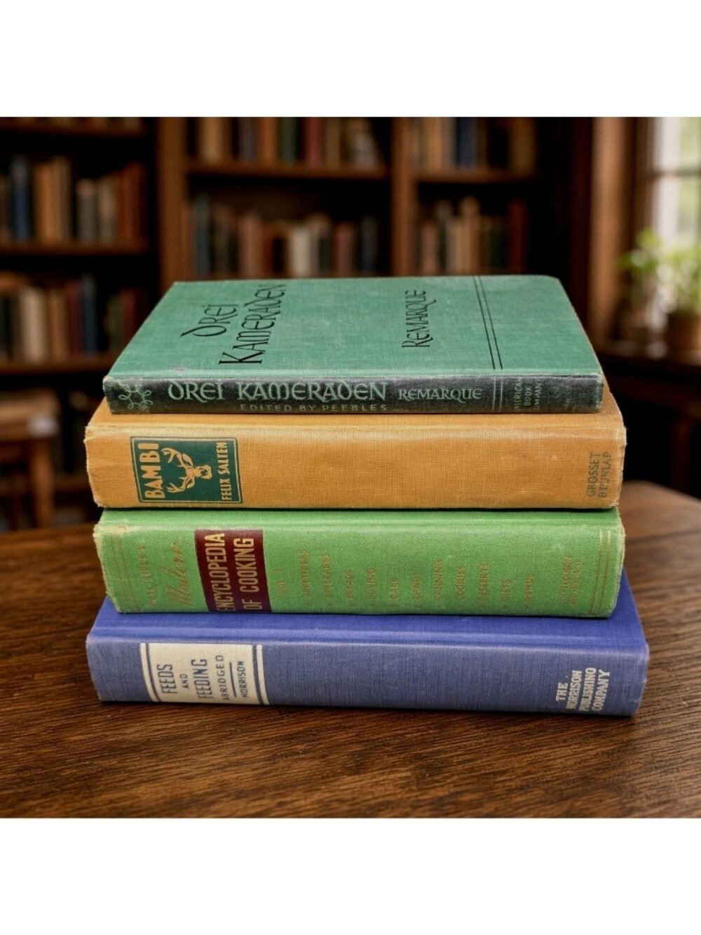 Earth Tones Decorative Book Stack Vtg Shelf Coffee Table Decor Green Brown Blue
